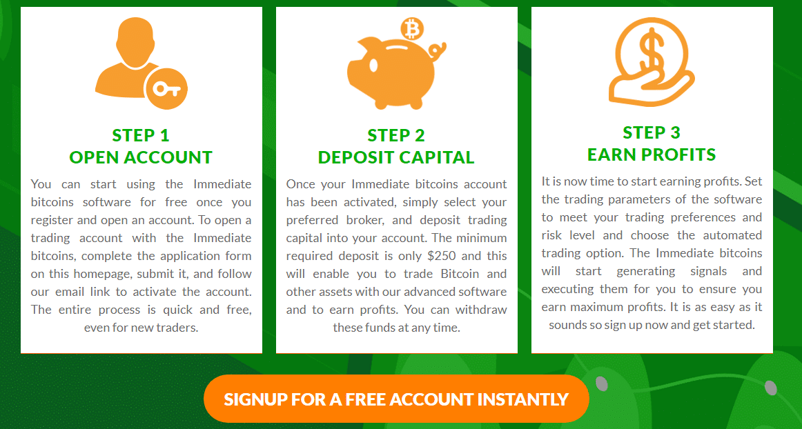 immediate bitcoins