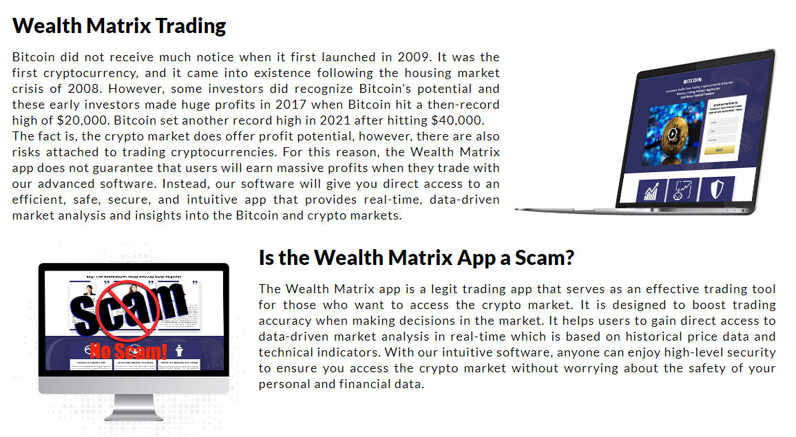 wealth matrix